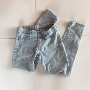 H&M GIRLS LIGHT WASH SKINNY JEANS